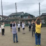 美濃加茂市　健友会グランドゴルフ大会　運動トレーニング紹介（2022年6月22日）